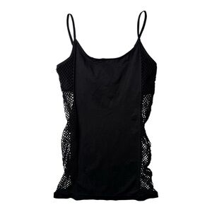 Black Fishnet Camisole Top